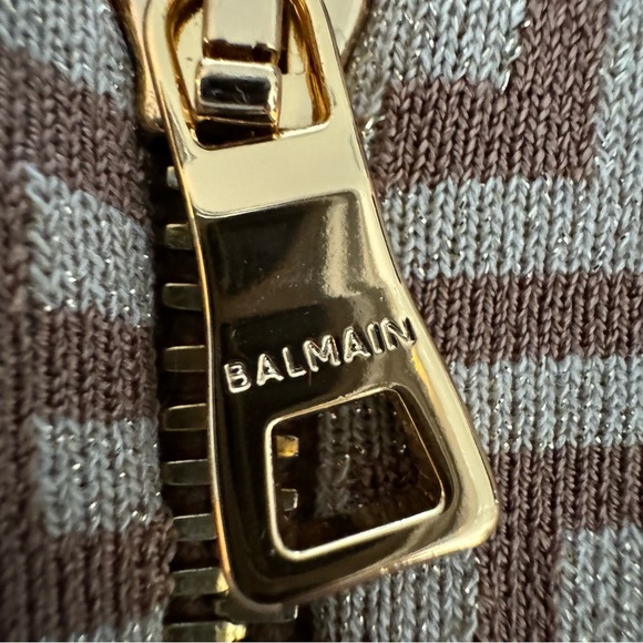 Balmain Monogram Jacquard Knit Mini Skirt size 38 NWOT - Picture 5 of 11